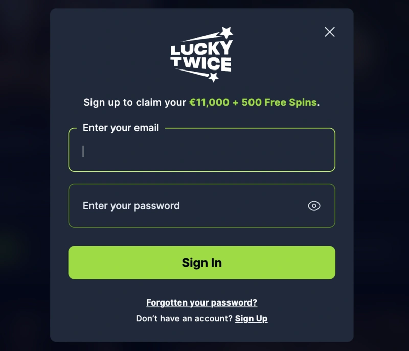 Lucky Twice Login